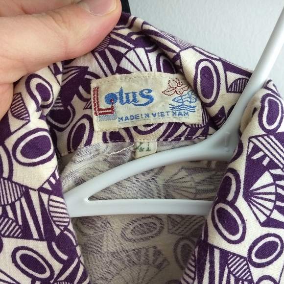 Print VINTAGE shirt - psychedelic pattern - Picture 2 of 2